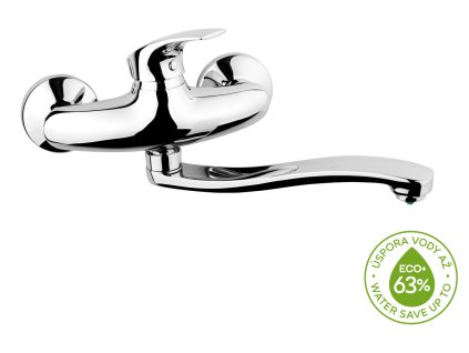 26956 umyvadlova nebo drezova nastenna baterie metalia eco chrom