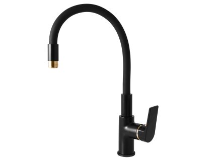 COLORADO - Dřezová baterie s flexibilním ramínkem, Černá matná/Zlatá CO119.0/10CMATZ, RAV Slezák