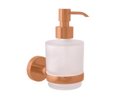 COLORADO - Koupelnový doplněk Dávkovač tekutého mýdla skleněný, Zlatá Růžová - kartáčovaná COA0303ZRK, RAV Slezák