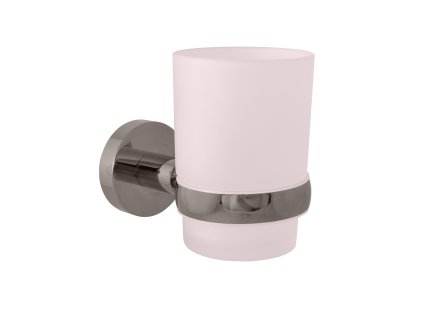 COLORADO - Koupelnový doplněk Držák kartáčků skleněný, Metal Grey - kartáčovaná COA0201MGK, RAV Slezák