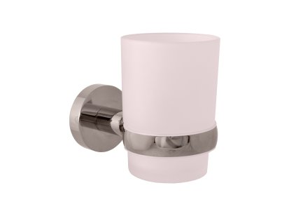 COLORADO - Koupelnový doplněk Držák kartáčků skleněný, Metal Grey - lesklá COA0201MGL, RAV Slezák