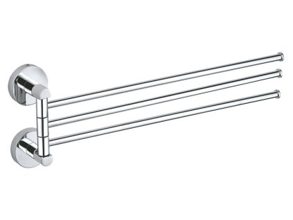 COLORADO - Koupelnový doplněk Trojitý držák ručníků otočný 399 mm, Chrom COA0603, RAV Slezák