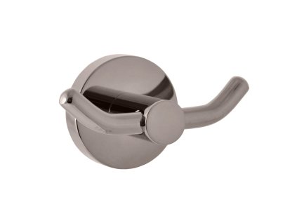 COLORADO - Koupelnový doplněk Věšáček dvojitý, Metal Grey - lesklá COA0102MGL, RAV Slezák