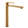 NIL - Umyvadlová vysoká baterie bez výpusti, Zlatá - kartáčovaná NL130.0ZK, RAV Slezák