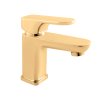 YUKON - Umyvadlová baterie bez výpusti, Zlatá - kartáčovaná YU126.0ZK, RAV Slezák