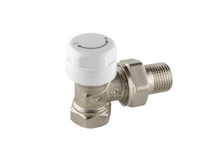 Thermostatic radiator valve angular