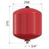 Expanzná nádoba Flamco 18l, rozmer