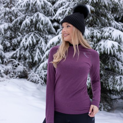 Dámské tričko PCE DLR fialový melír