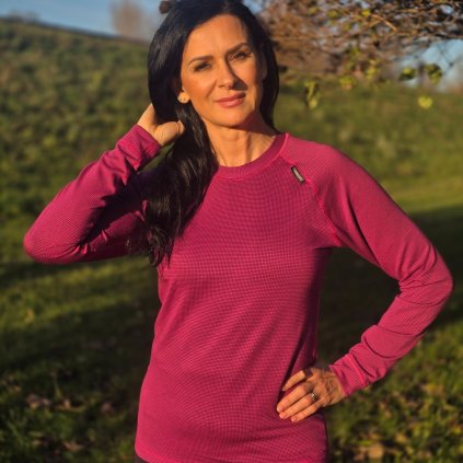 Dámské tričko MODAL DLR W - růžová/grafit