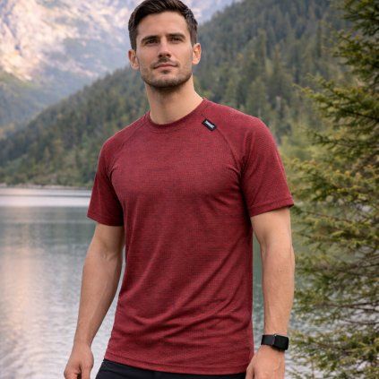 Pánské tričko MODAL KRR červené