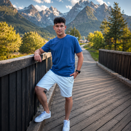 Pánské tričko Wool MIST KRR Jeans