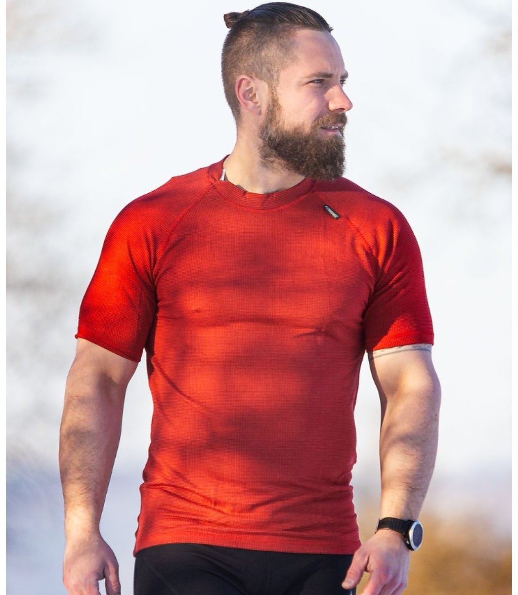 TERMOVEL Pánské tričko MODAL SHORT M červené VELIKOST: 2XL