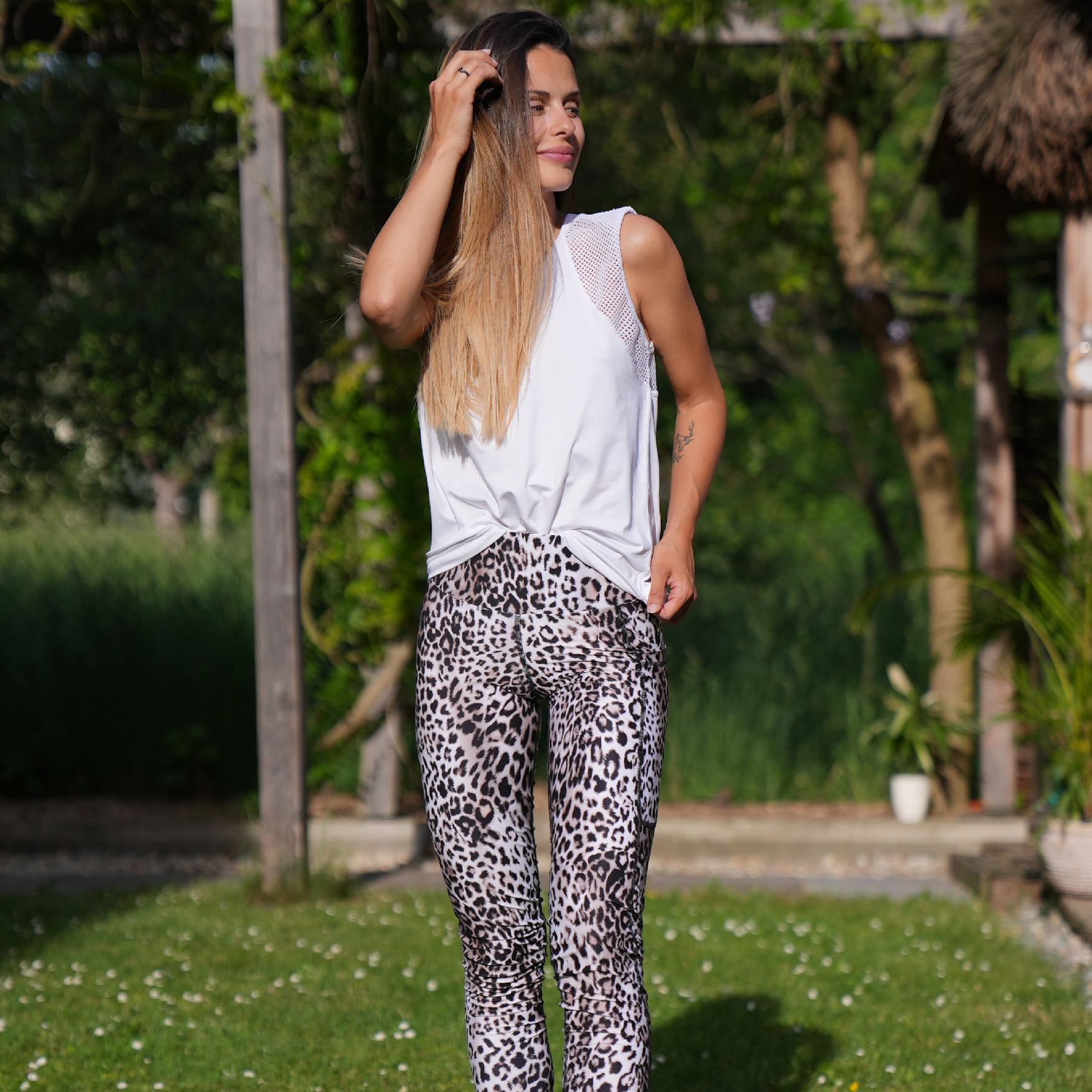 TERMOVEL Dámské legíny FLET LEOPARD VELIKOST: 2XL
