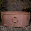 Tinozza Ovale con Anelli Terracotta Impruneta2