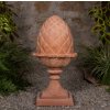 Pigna con Foglie e Piede Terracotta Impruneta