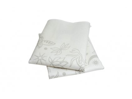 Linen kitchen towel white