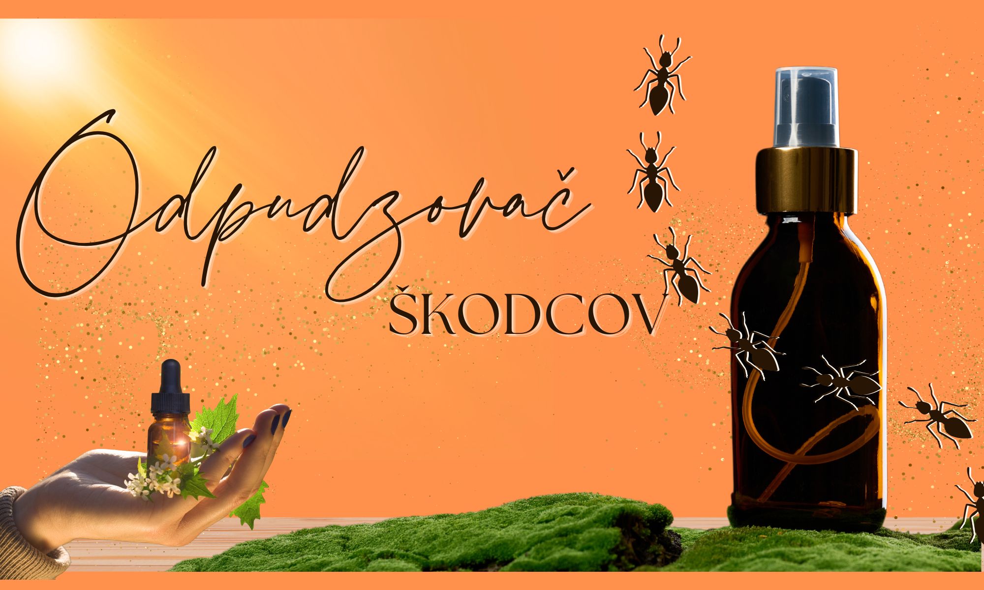 🐜🌿 Prírodný odpudzovač škodcov s esenciálnymi olejmi