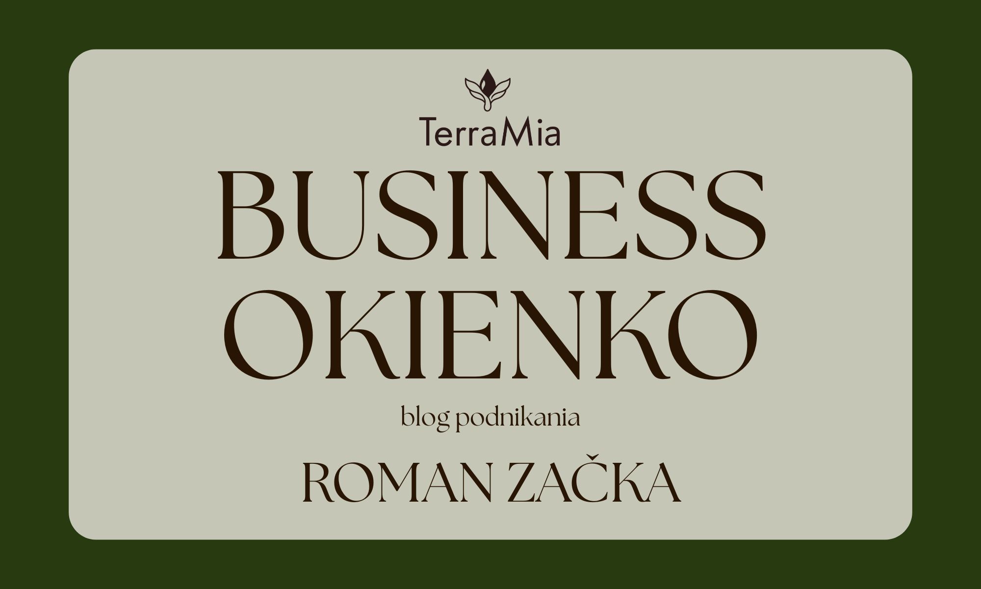 💼 Business okienko – Roman Začka