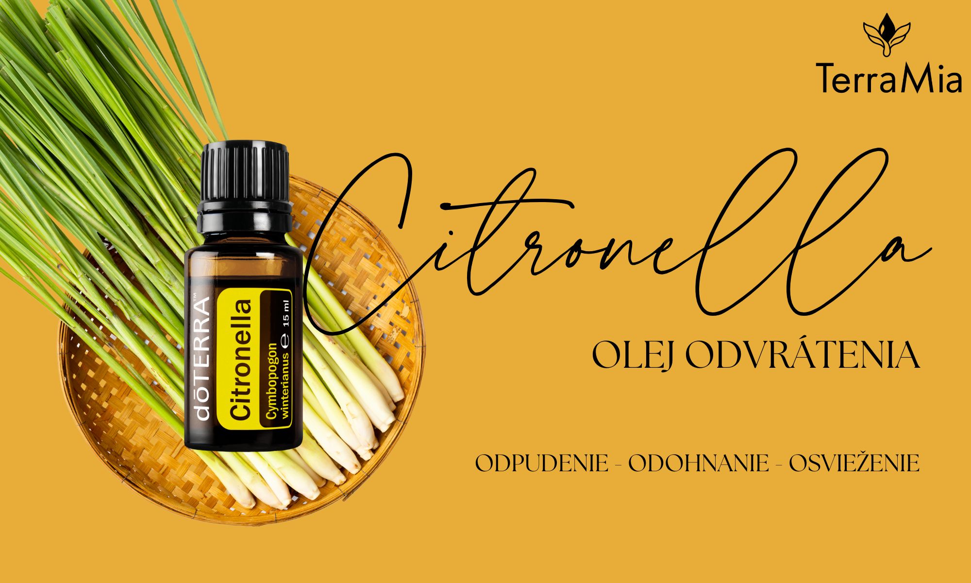 🍋 Citronella esenciálny olej doTERRA – olej odvrátenia