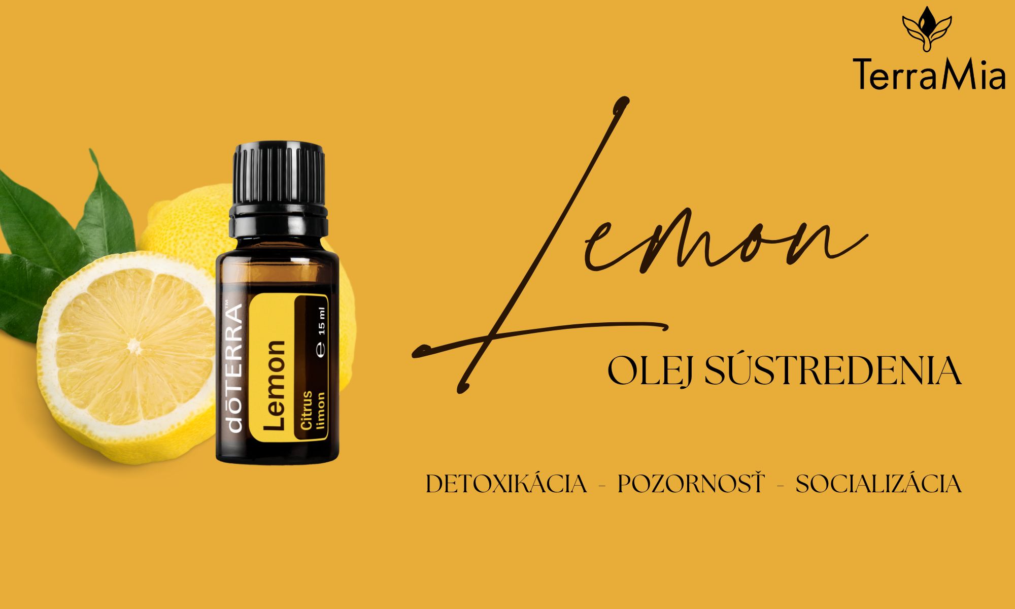 🍋 Lemon esenciálny olej doTERRA – prírodný čistič, povzbudzovač a podpora vitality