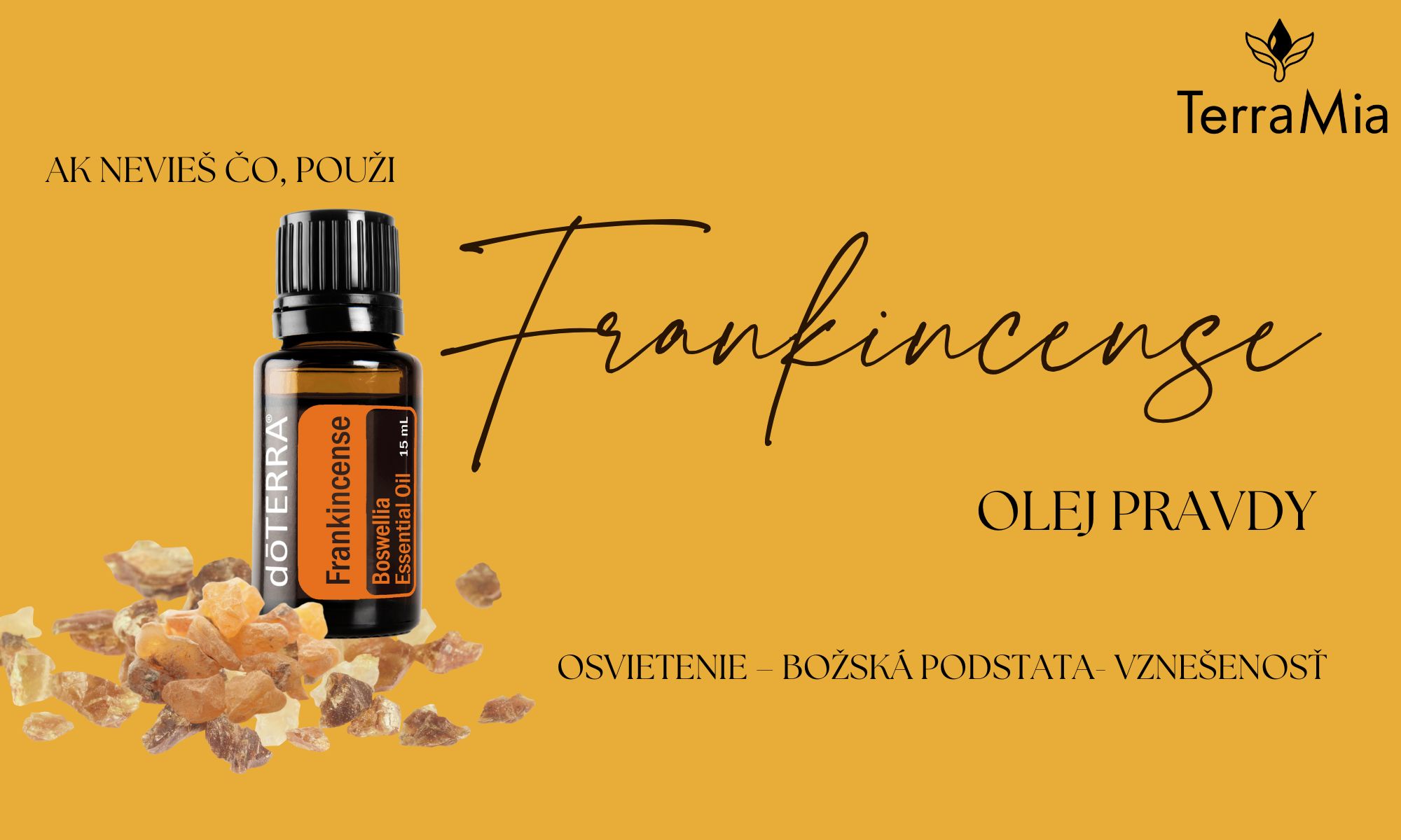Frankincense esenciálny olej doTERRA – kráľ esenciálnych olejov 👑🌿