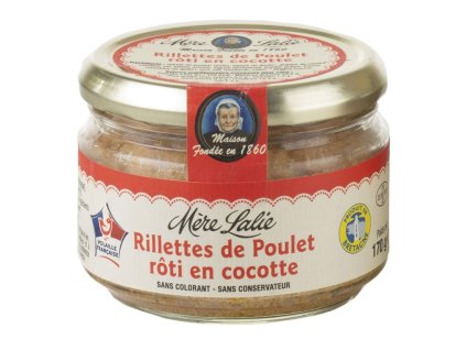 rillettes de poulet roti en cocotte pot 170g