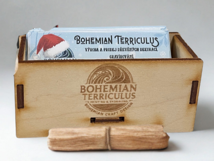 vizitkovník na bílé