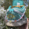 SHOE CHAIN - CLEAR FLOWERS