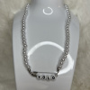Pearl necklace with own text