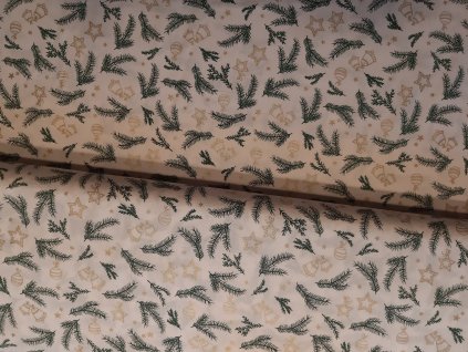 Plátno - vánoční větvičky