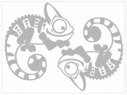 Reflexní nažehlovačka - chameleoni