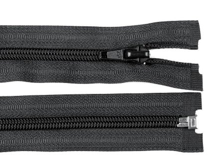 Spirálový zip No 5 délka 50 cm bundový POL - černý