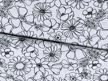 Plátno - kytičky k vymalování