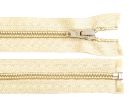 Spirálový zip No 5 délka 65 cm bundový POL - krémový