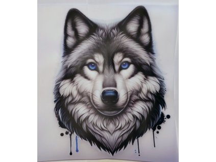 Barevná nažehlovačka - vlk 2