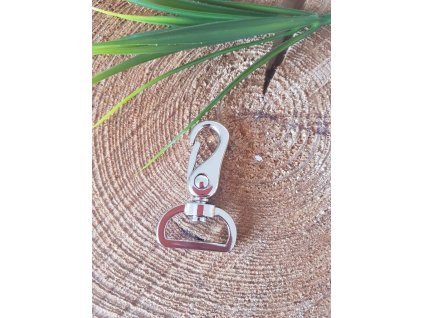 Karabinka 32 mm nikl černý