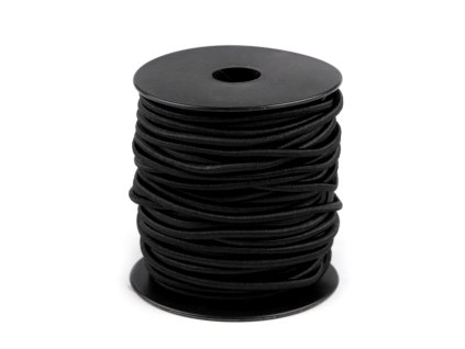 Kulatá  pruženka 3 mm - černá