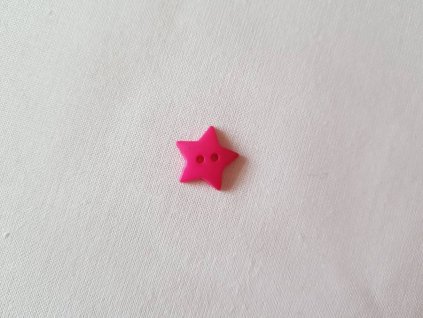 Knoflík -  hvězdičky růžové