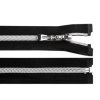 Spirálový zip No 7 délka 75 cm se stříbrnými zoubky