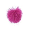 Kožešinová bambule s poutkem - růžová - 8 cm