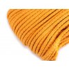 Bavlněná šňůra 5 mm - hořčicová