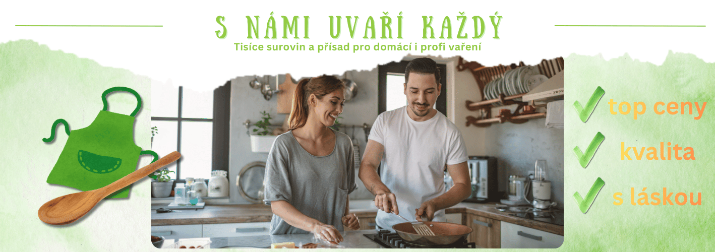 Suroviny, koření, oleje a vše pro vaření