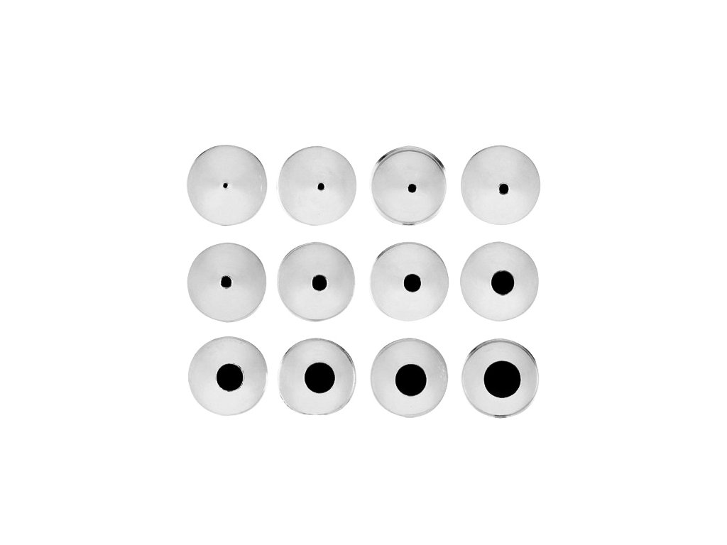 14183 spicky dekoracni nerez male hladke sada 12 ks blister