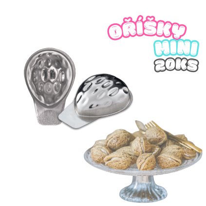 Formičky na cukroví Oříšek mini (20 ks)