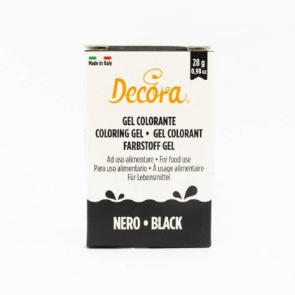 114671 1 gelova barva cerna 28g decora