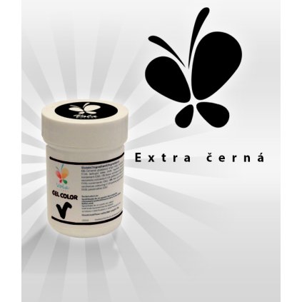 4178 gelova barva extra zarive cerna 30 g kelimek