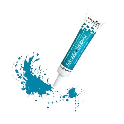 Gelová barva modrá tyrkysová 20g - Saracino /GCT019