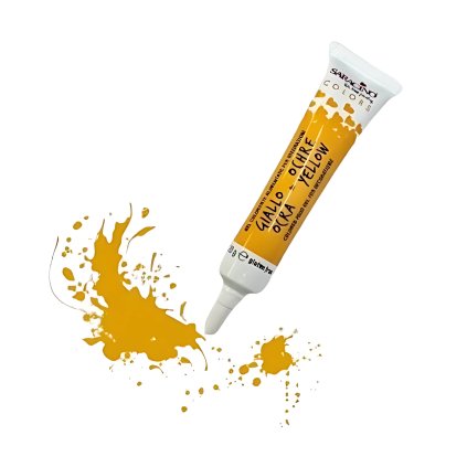 Gelová barva tmavá žlutá 20g - Saracino