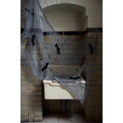 0009675 halloweenska dekorace sit s netopyry 150 x 75 cm 600