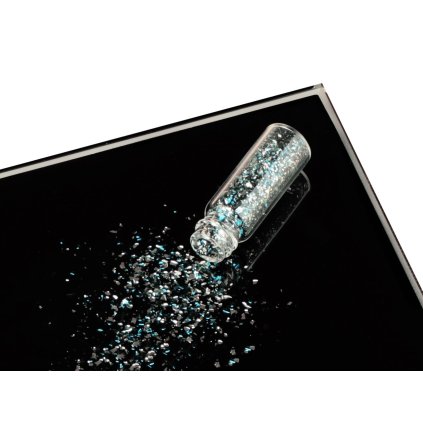 Jedlé stříbro s modrým dekorem